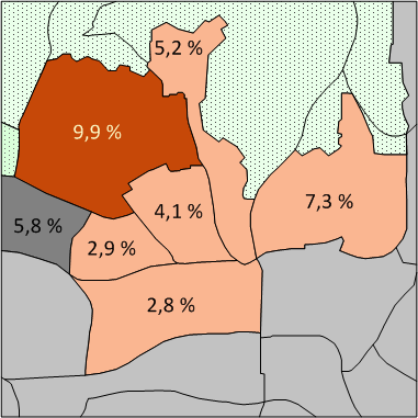 Anteil der Einwohner 80 Jahre und lter