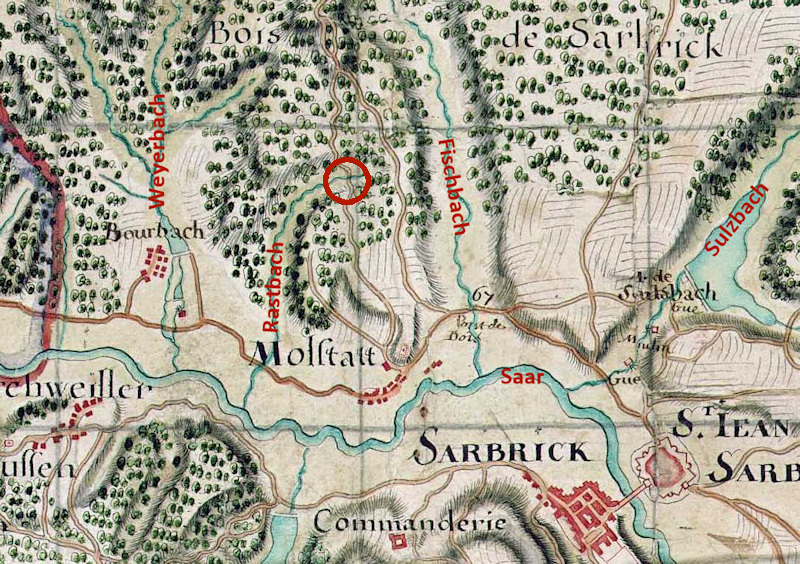 Karte Naudin von 1730